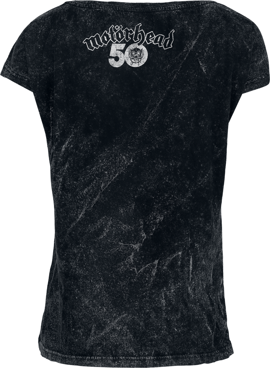 T-Shirt Manches courtes  de Motörhead - Flames Bull - S à 3XL - pour Femme - noir - Motörhead - View 2