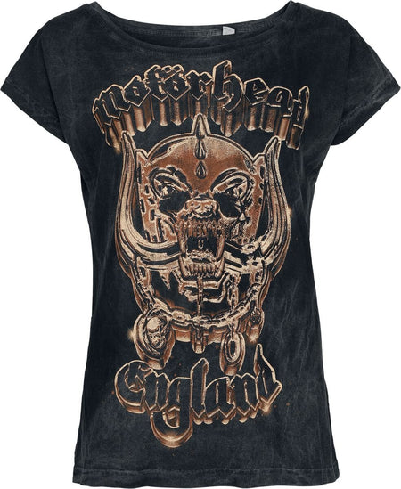 T-Shirt Manches courtes  de Motörhead - Gold Warpig - S à XXL - pour Femme - anthracite - Motörhead