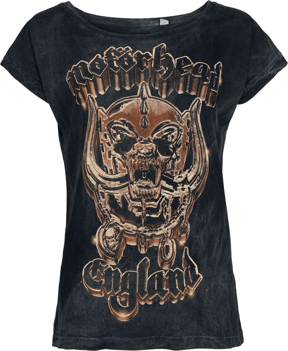 T-Shirt Manches courtes  de Motörhead - Gold Warpig - S à XXL - pour Femme - anthracite - Motörhead