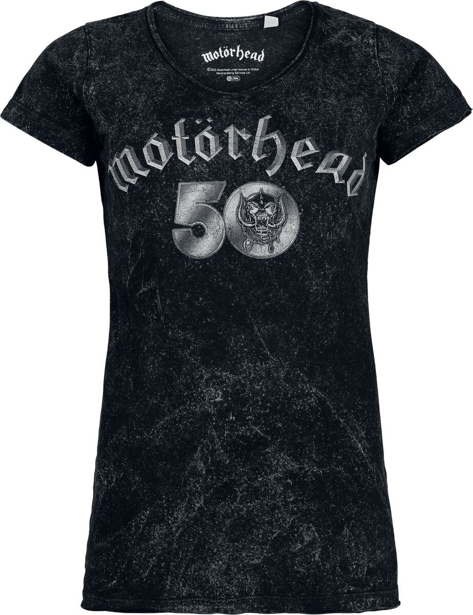 T-Shirt Manches courtes  de Motörhead - Core 50th - S à 3XL - pour Femme - gris - Motörhead