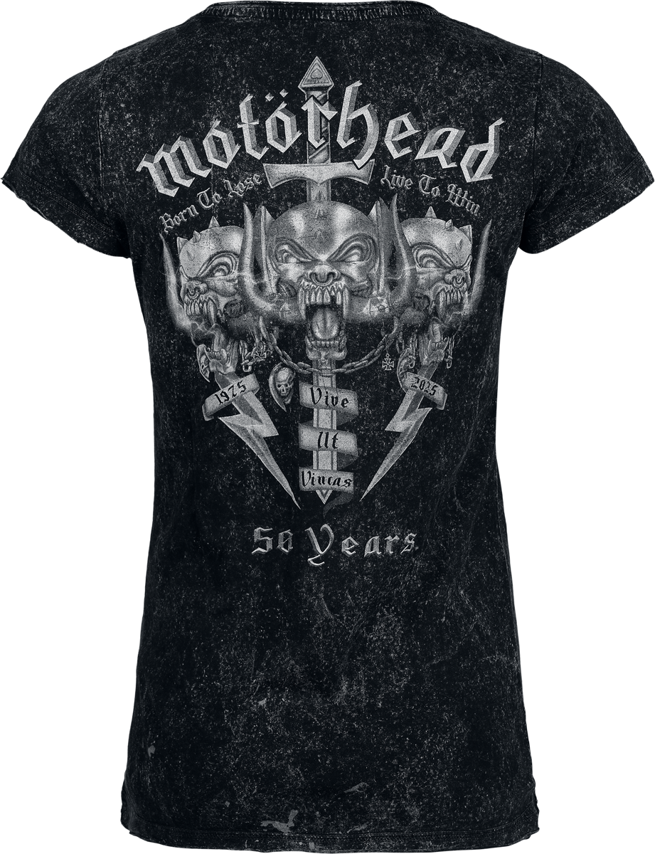T-Shirt Manches courtes  de Motörhead - Core 50th - S à 3XL - pour Femme - gris - Motörhead - View 2