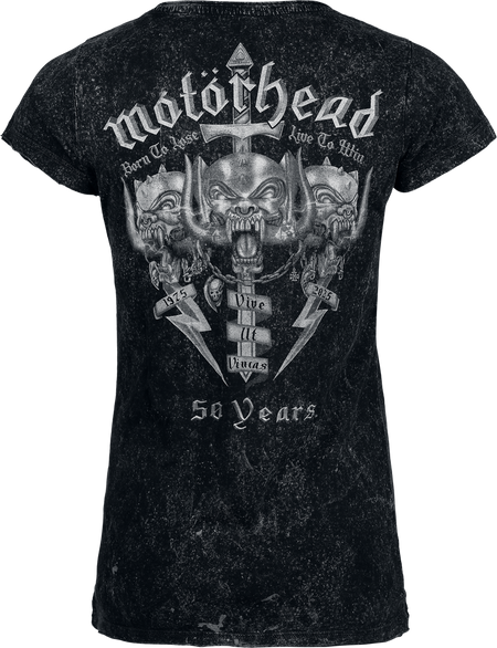 T-Shirt Manches courtes  de Motörhead - Core 50th - S à 3XL - pour Femme - gris - Motörhead - View 2