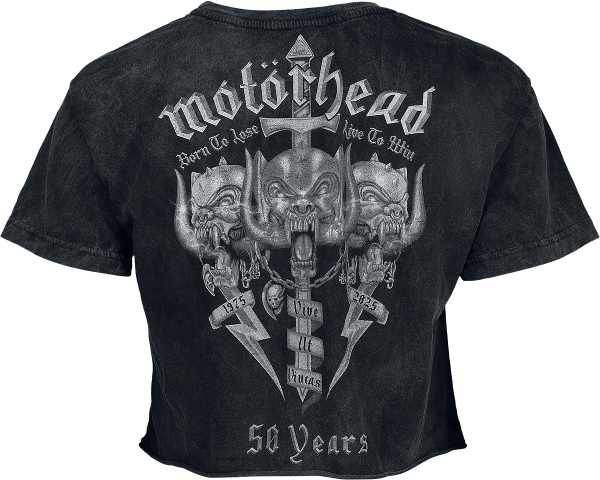 T-Shirt Manches courtes  de Motörhead - Live To Win - S à XXL - pour Femme - anthracite - Motörhead - View 2