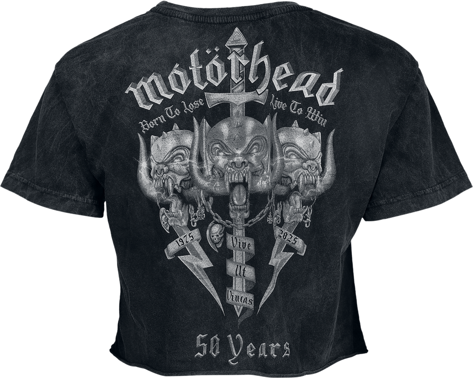 T-Shirt Manches courtes  de Motörhead - Live To Win - S à XXL - pour Femme - anthracite - Motörhead - View 2