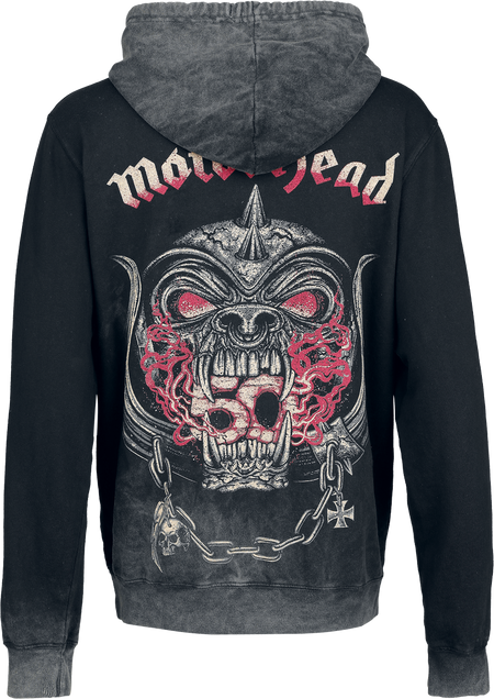 Sweat-shirt à capuche  de Motörhead - Warpig Flames - S à XXL - pour Femme - gris - Motörhead - View 2