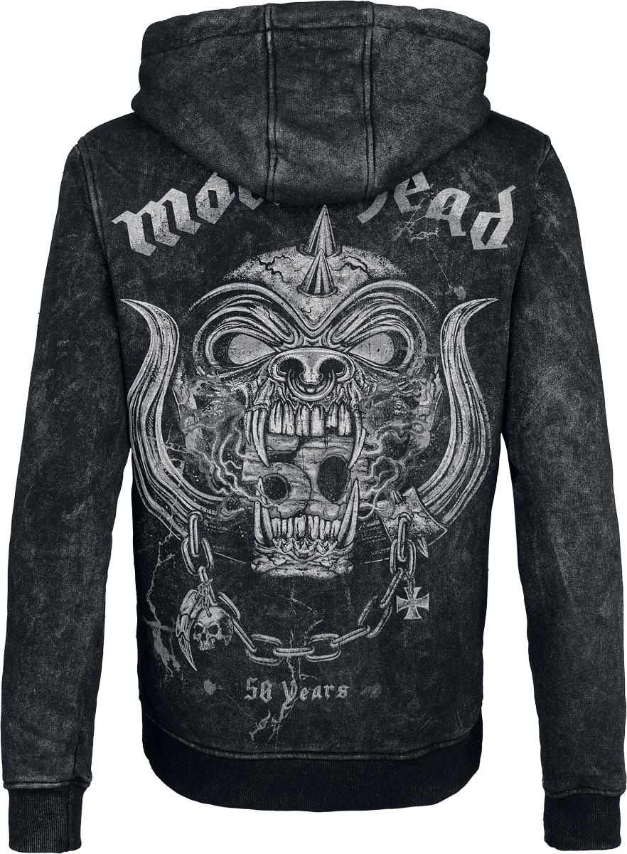 Sweat-shirt à capuche  de Motörhead - Cracked Bull - S à XXL - pour Femme - anthracite - Motörhead - View 2