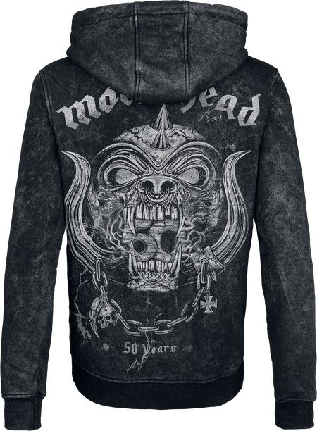 Sweat-shirt à capuche  de Motörhead - Cracked Bull - S à XXL - pour Femme - anthracite - Motörhead - View 2