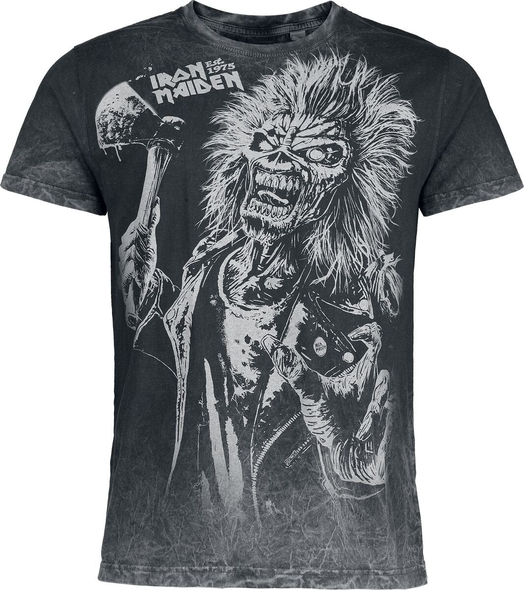 T-Shirt Manches courtes  de Iron Maiden - Eddie - S à 4XL - pour Homme - gris - Iron Maiden