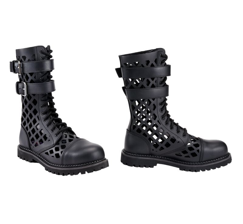 Bottes de motard  de Brandit - Phantom Grid Boots - EU40 à EU46 - pour Unisexe - noir - Brandit