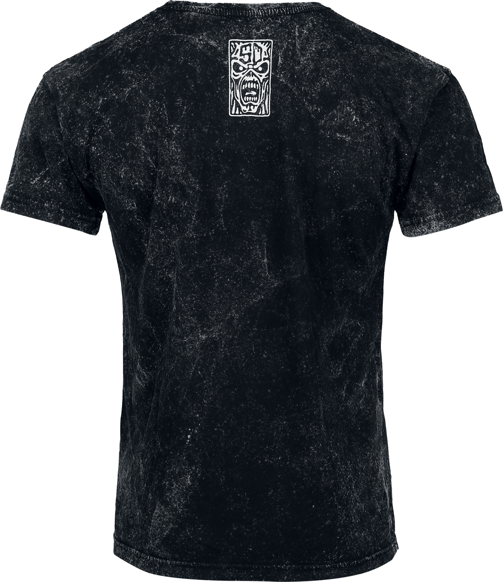 T-Shirt Manches courtes  de Iron Maiden - Eddie Exploding - S à XXL - pour Homme - anthracite - Iron Maiden - View 2