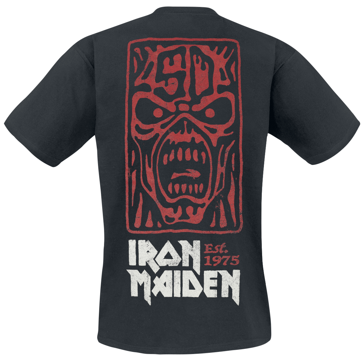 T-Shirt Manches courtes  de Iron Maiden - Stamp Logo - S à 4XL - pour Homme - noir - Iron Maiden - View 2