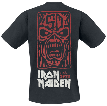 T-Shirt Manches courtes  de Iron Maiden - Stamp Logo - S à 4XL - pour Homme - noir - Iron Maiden - View 2