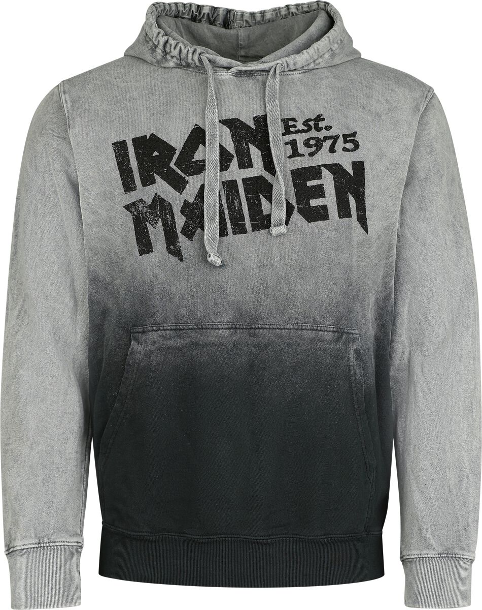 Sweat-shirt à capuche  de Iron Maiden - Eddie Scream - S à M - pour Homme - gris - Iron Maiden