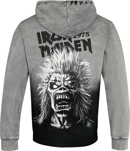 Sweat-shirt à capuche  de Iron Maiden - Eddie Scream - S à M - pour Homme - gris - Iron Maiden - View 2