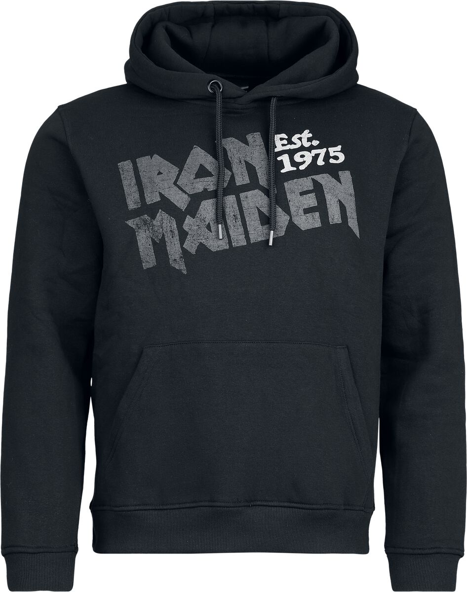 Sweat-shirt à capuche  de Iron Maiden - Stamp Logo - S à XXL - pour Homme - noir - Iron Maiden