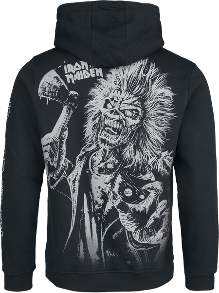 Sweat-shirt à capuche  de Iron Maiden - Axe Eddie - S à XXL - pour Homme - noir - Iron Maiden - View 2