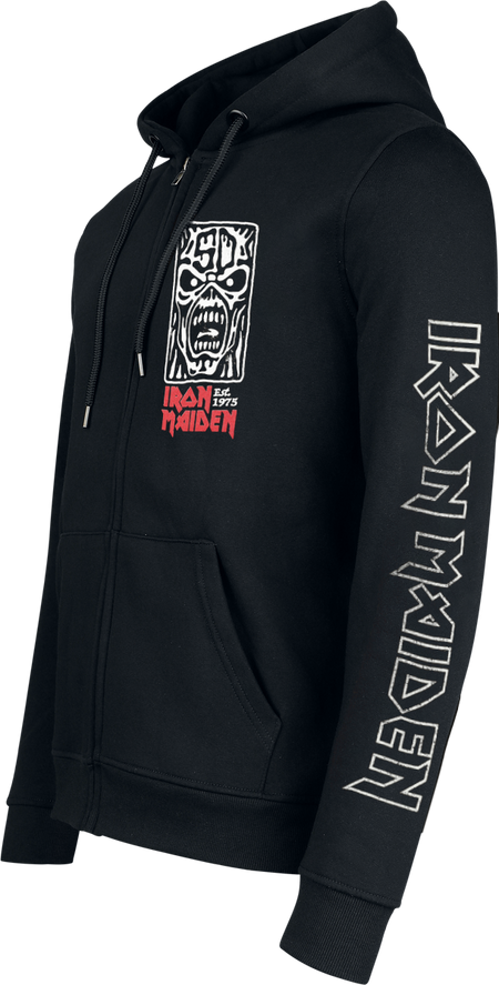 Sweat-shirt zippé à capuche  de Iron Maiden - Portrait Scream - S à XXL - pour Homme - noir - Iron Maiden - View 2