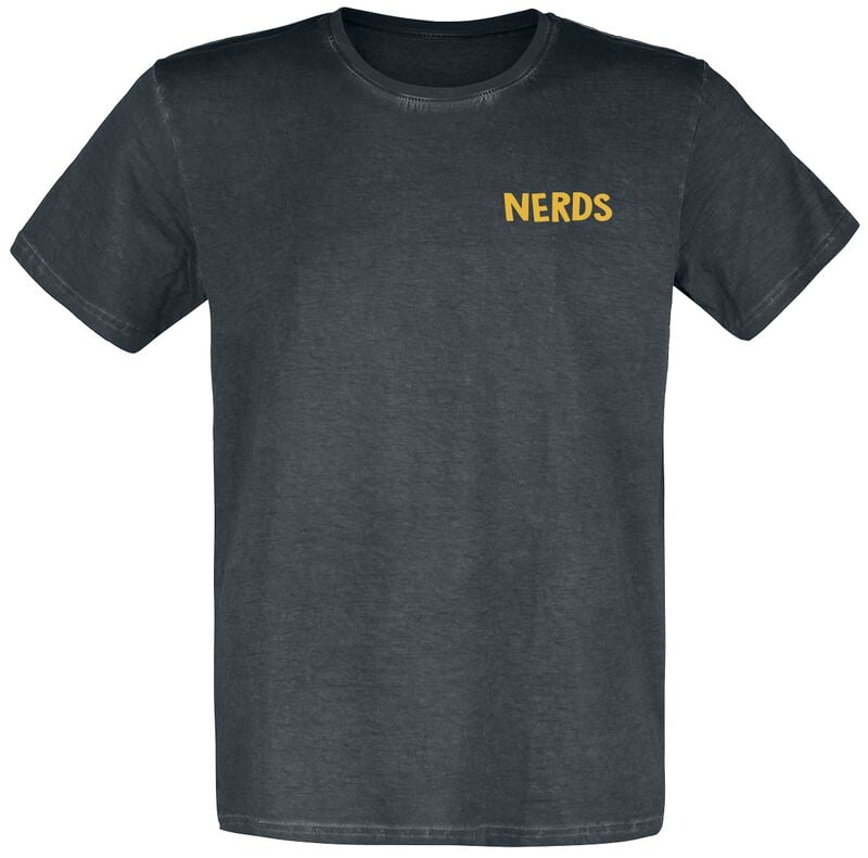 T-Shirt Manches courtes  de Sesame Street - Les nerds, c’est cool – Ernie et Bert - S à 3XL - pour Homme - noir - Sesame Street