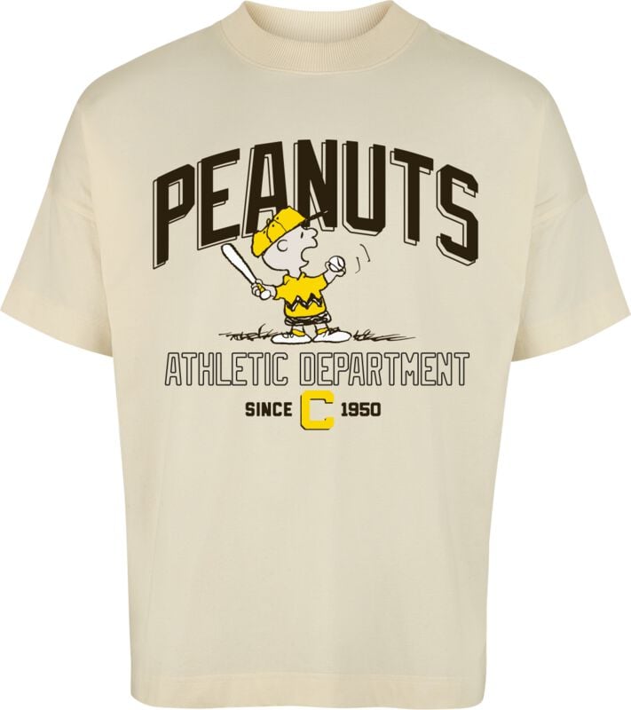 T-Shirt Oversize  de Snoopy - Charlie Brown - Athletic Department - Oversize - S à XXL - pour Homme - naturel - Snoopy
