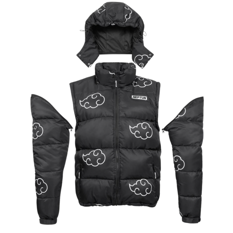 Manteau d'hiver  de Naruto - Shippuden - Akatsuki - S à XXL - pour Homme - noir - Naruto - View 2