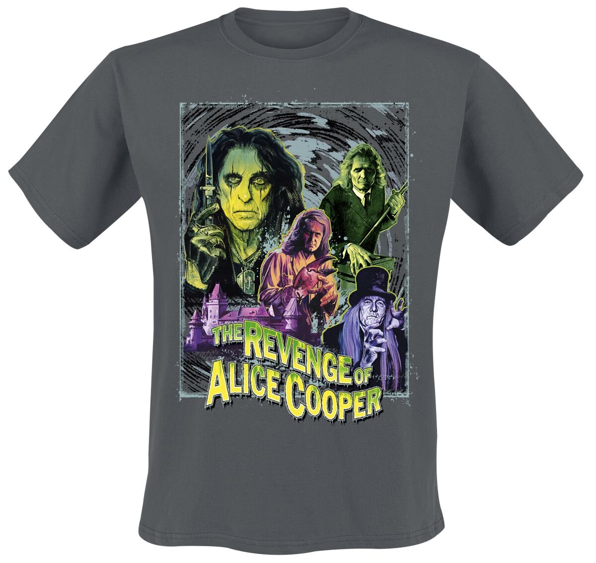 T-Shirt Manches courtes  de Alice Cooper - Revenge Splatter - S à 3XL - pour Homme - anthracite - Alice Cooper
