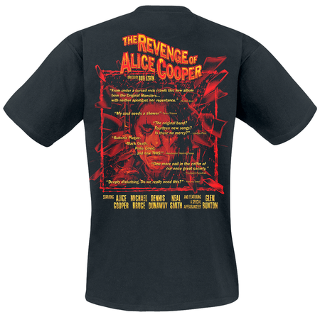 T-Shirt Manches courtes  de Alice Cooper - Revenge Horror Poster - S à 5XL - pour Homme - noir - Alice Cooper - View 2