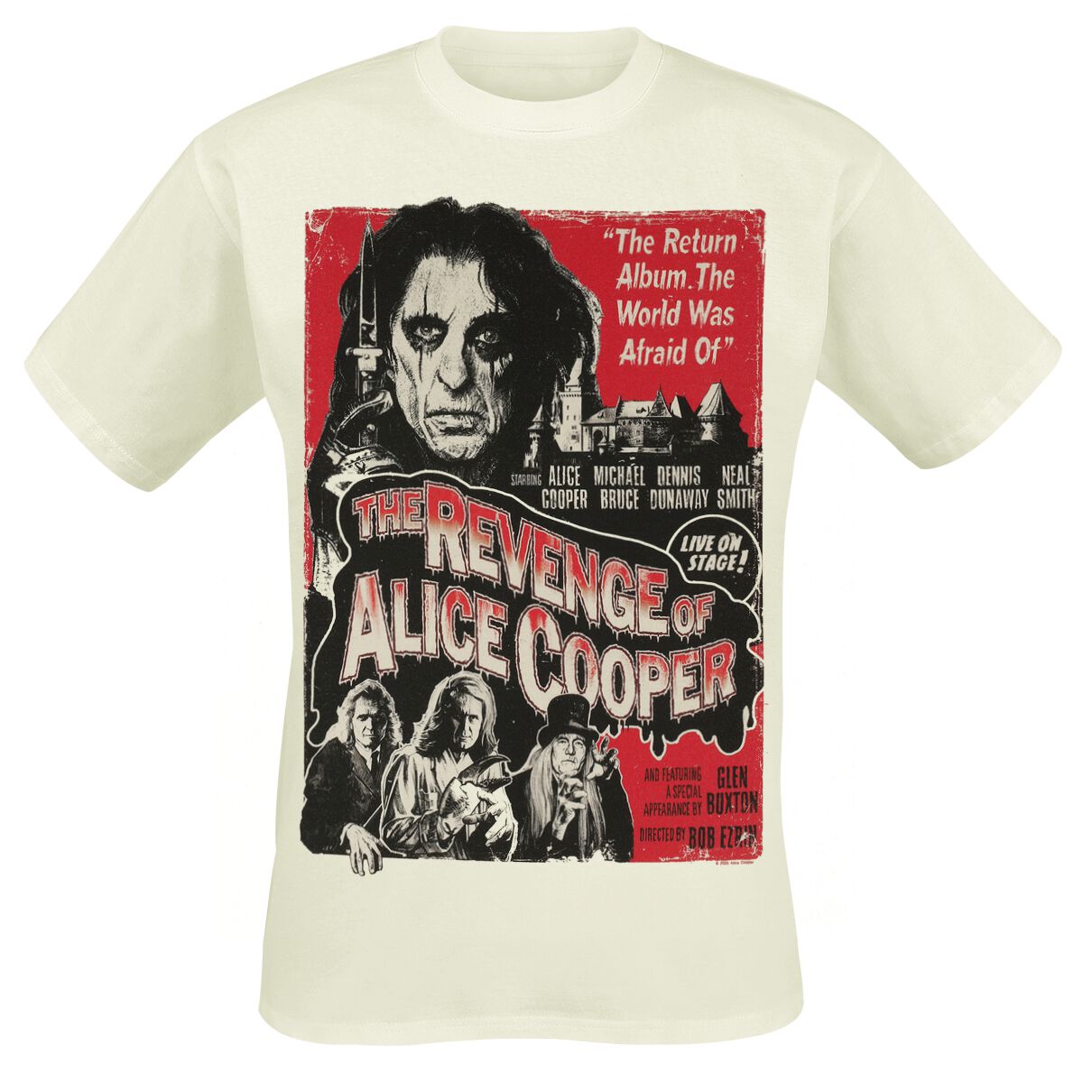 T-Shirt Manches courtes  de Alice Cooper - 2 Color Revenge - S à 3XL - pour Homme - naturel - Alice Cooper