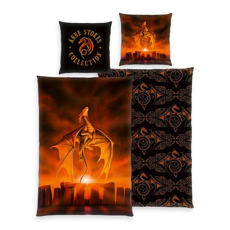 Parure de lit Gothic de Anne Stokes - Dragon - pour Indifférent - multicolore - Anne Stokes