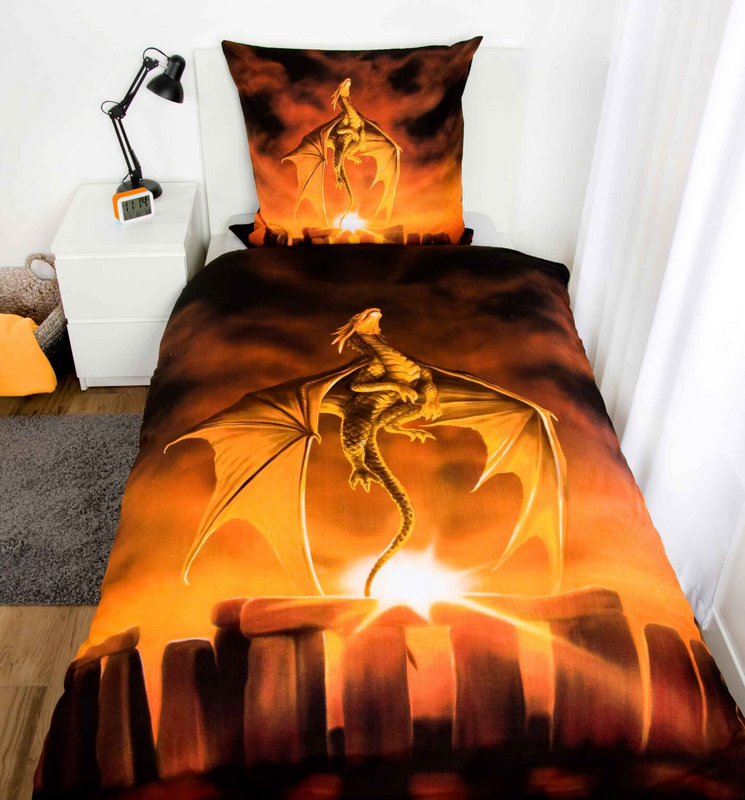 Parure de lit Gothic de Anne Stokes - Dragon - pour Indifférent - multicolore - Anne Stokes - View 2
