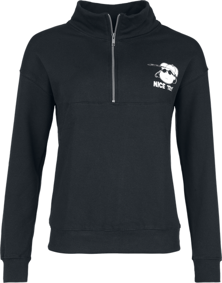 Sweat-shirt  de Snoopy - Lucy - Nice Try! - Pull Semi-Zip - S à 3XL - pour Femme - noir - Snoopy - View 2