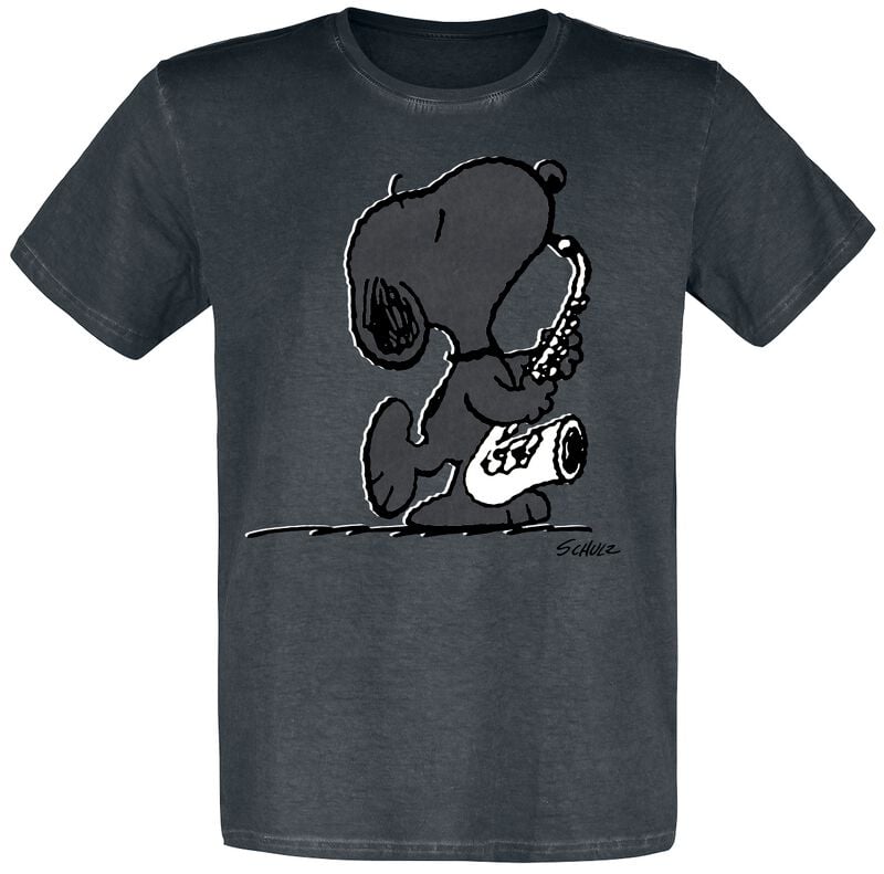 T-Shirt Manches courtes  de Snoopy - S à 5XL - pour Homme - noir - Snoopy