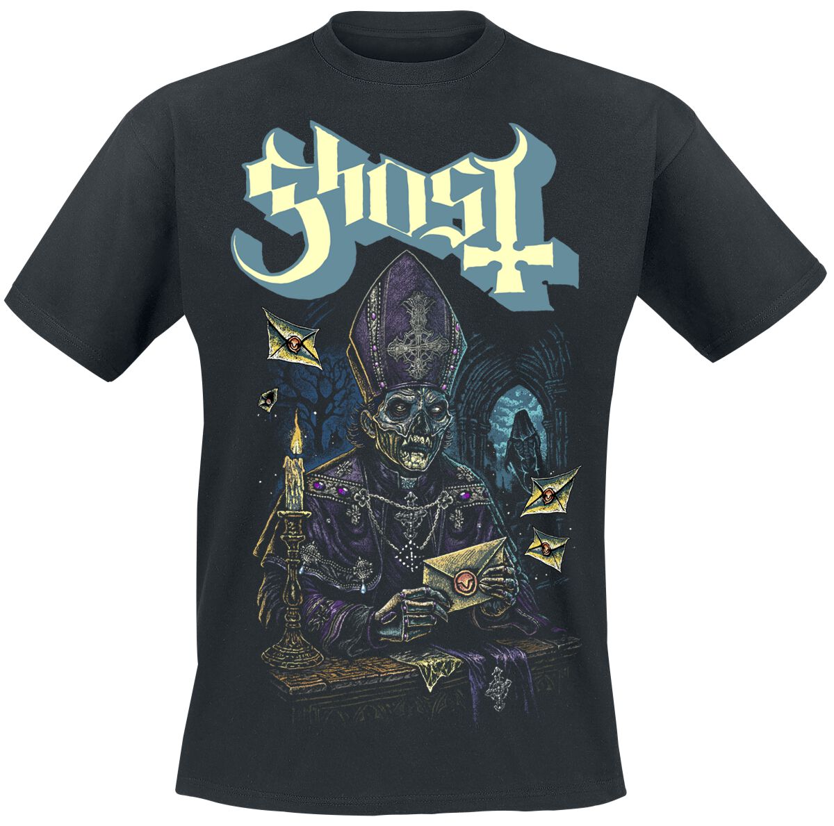 T-Shirt Manches courtes  de Ghost - Missive - S à 4XL - pour Homme - noir - Ghost