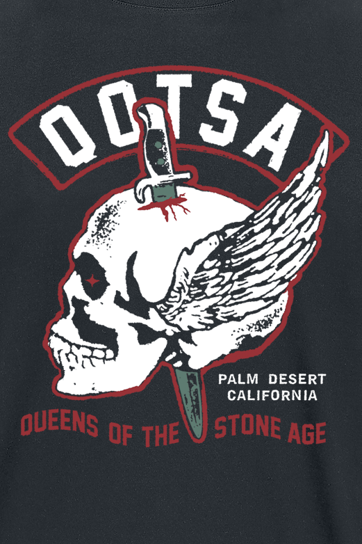 T-Shirt Manches courtes  de Queens Of The Stone Age - QOTSA Skull - S à 3XL - pour Homme - noir - Queens Of The Stone Age - View 2