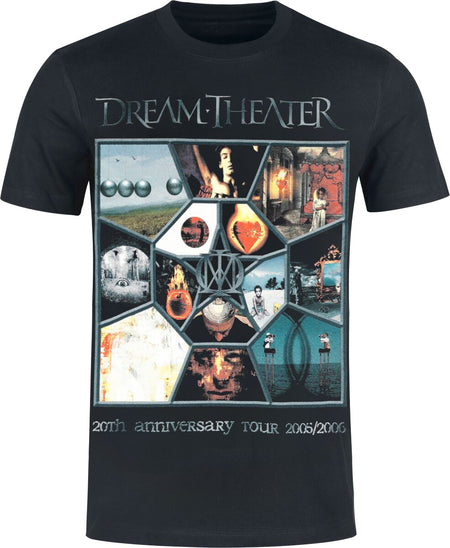 T-Shirt Manches courtes  de Dream Theater - Anniversary Tour - S à L - pour Homme - noir - Dream Theater