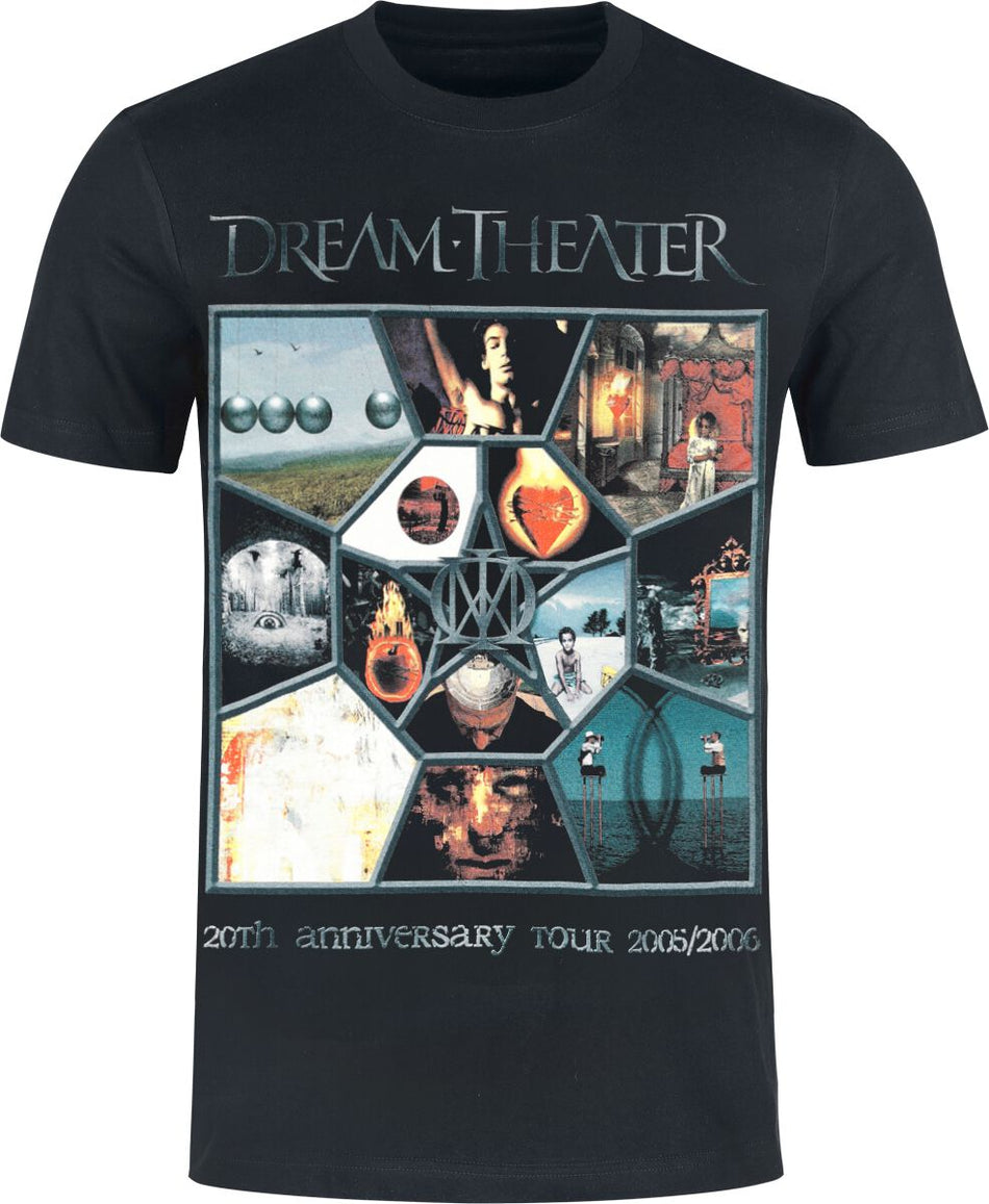 T-Shirt Manches courtes  de Dream Theater - Anniversary Tour - S à L - pour Homme - noir - Dream Theater