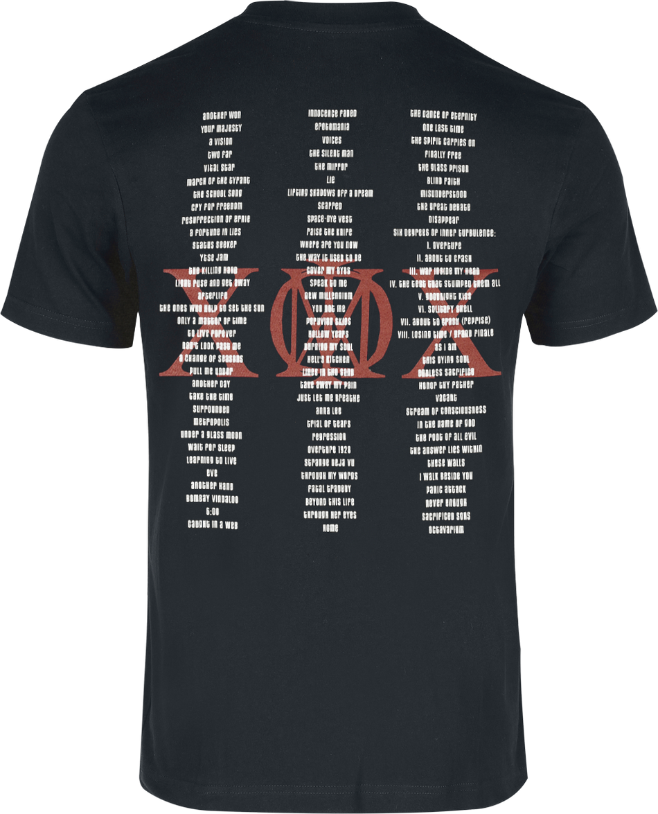 T-Shirt Manches courtes  de Dream Theater - Anniversary Tour - S à L - pour Homme - noir - Dream Theater - View 2