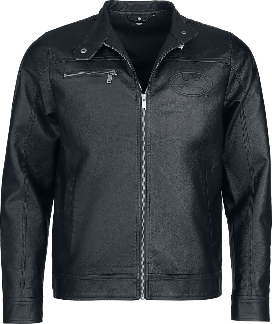 Veste en imitation cuir  de Batman - S à XXL - pour Homme - noir - Batman