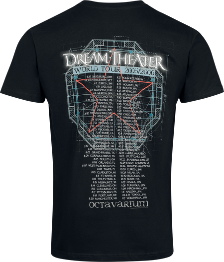 T-Shirt Manches courtes  de Dream Theater - TOUR 2005/2006 - S à 3XL - pour Homme - noir - Dream Theater - View 2