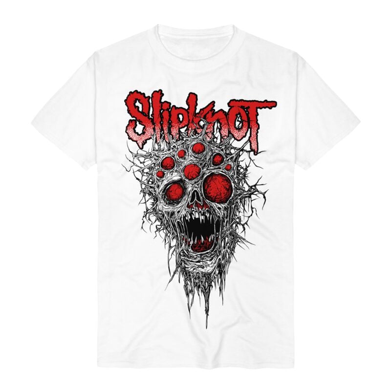 T-Shirt Manches courtes  de Slipknot - 9 Eye Monster - S à 3XL - pour Homme - blanc - Slipknot
