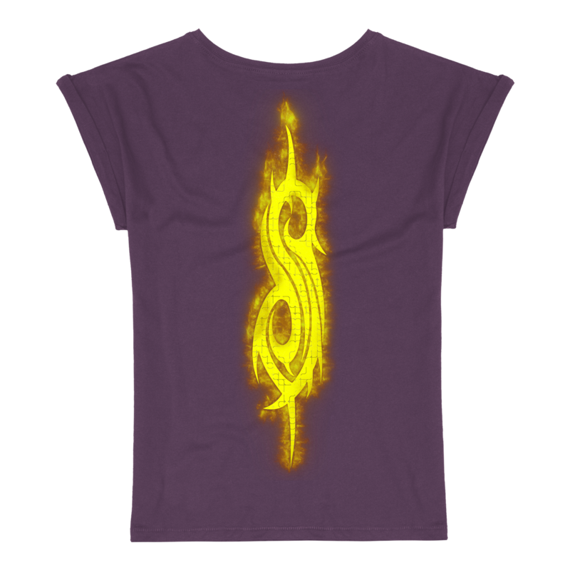 T-Shirt Manches courtes  de Slipknot - Burning Goat Skull - S à 3XL - pour Femme - lilas - Slipknot - View 2