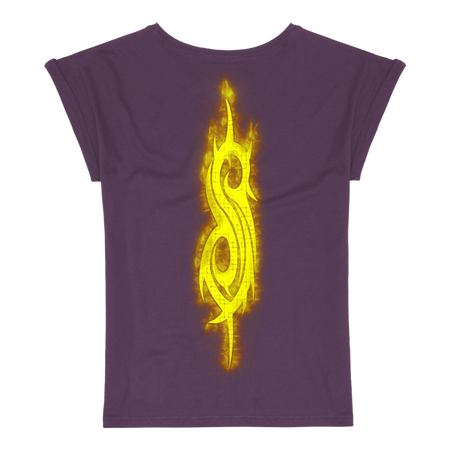 T-Shirt Manches courtes  de Slipknot - Burning Goat Skull - S à 3XL - pour Femme - lilas - Slipknot - View 2