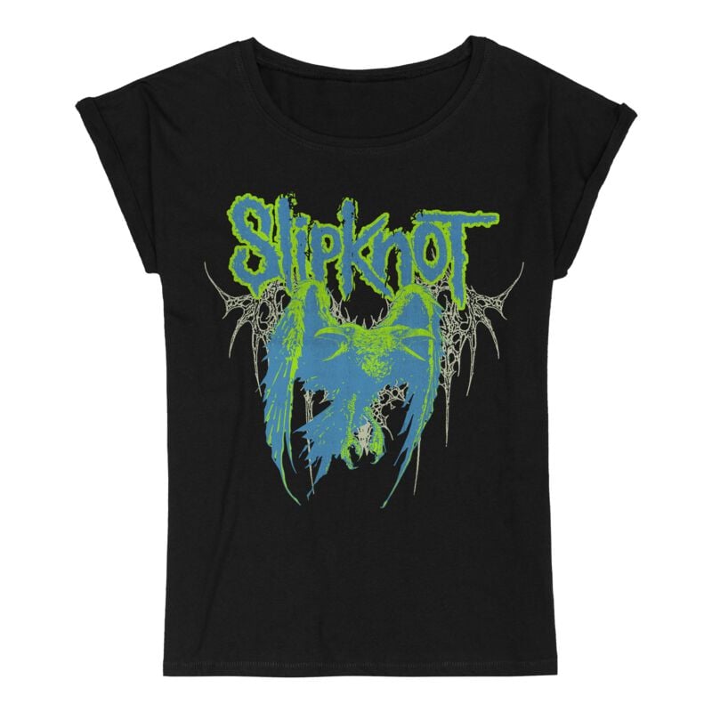 T-Shirt Manches courtes  de Slipknot - Spiked Eagle - S à 3XL - pour Femme - noir - Slipknot