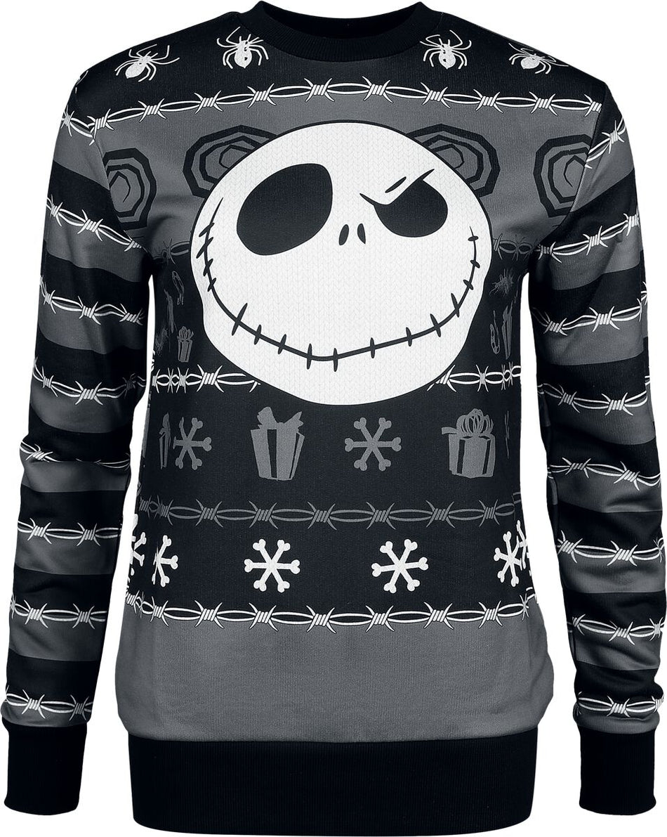 Sweat-shirt Disney de L'Étrange Noël De Monsieur Jack - Jack Skellington - S à 3XL - pour Femme - multicolore - L'Étrange Noël De Monsieur Jack