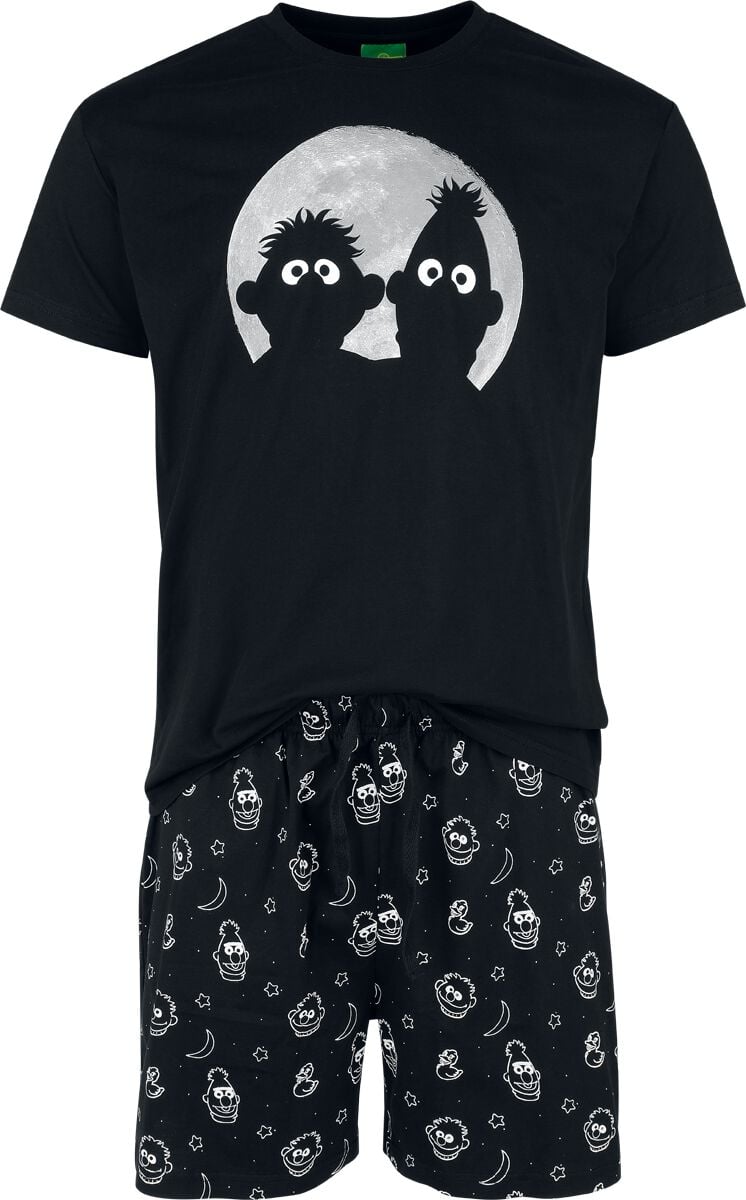 Pyjama  de Sesame Street - Ernie und Bert - Moonlight - S à 3XL - pour Homme - multicolore - Sesame Street