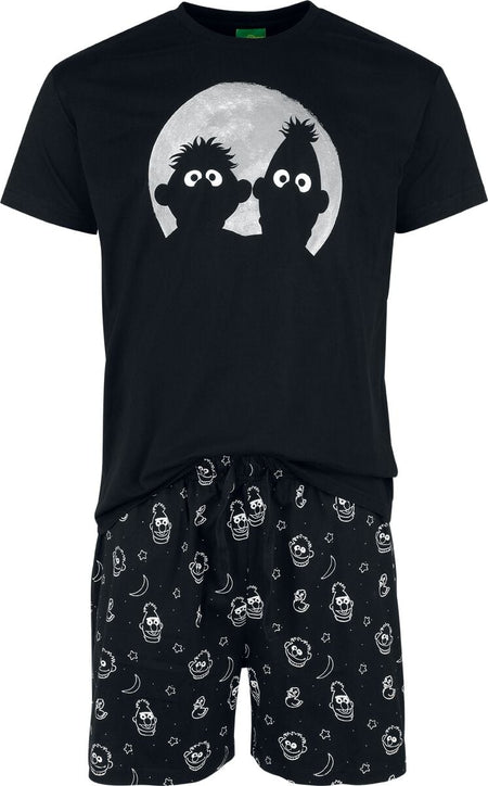 Pyjama  de Sesame Street - Ernie und Bert - Moonlight - S à 3XL - pour Homme - multicolore - Sesame Street