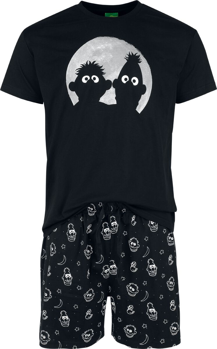 Pyjama  de Sesame Street - Ernie und Bert - Moonlight - S à 3XL - pour Homme - multicolore - Sesame Street