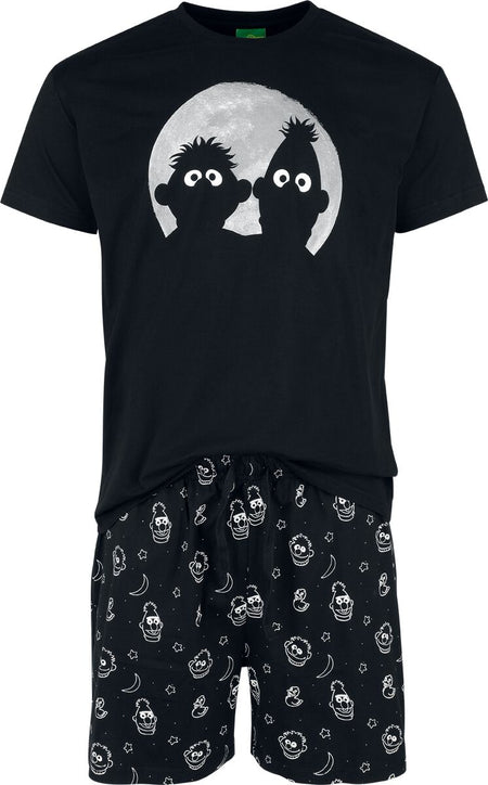 Pyjama  de Sesame Street - Ernie und Bert - Moonlight - S à 3XL - pour Homme - multicolore - Sesame Street