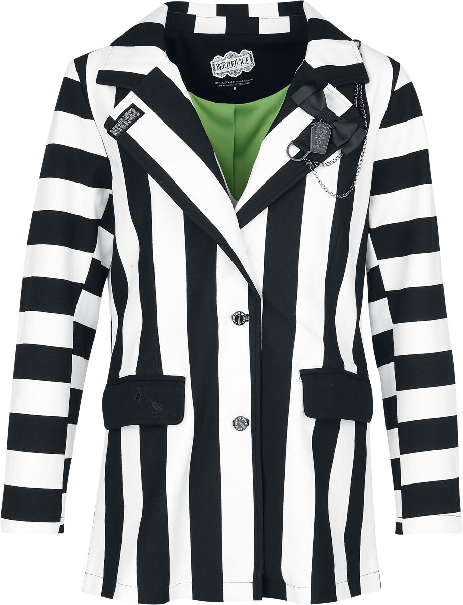 Blazer  de Beetlejuice - Never Trust the Living - S à XXL - pour Femme - noir/blanc - Beetlejuice