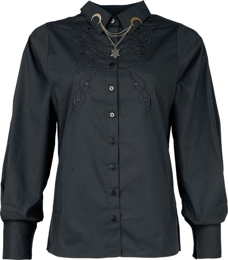 Chemisier  de Harry Potter - Dark Academia Nocturnal Stroll with Magic - S à XXL - pour Femme - noir - Harry Potter