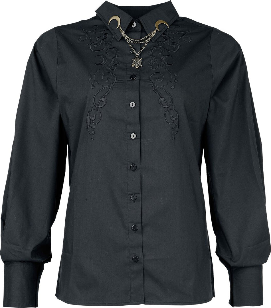 Chemisier  de Harry Potter - Dark Academia Nocturnal Stroll with Magic - S à XXL - pour Femme - noir - Harry Potter